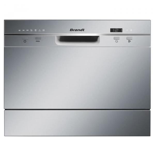 Brandt - Lave-vaisselle compact pose libre BRANDT DFC6519S - 6 couverts - L55cm - 49dB - Inox