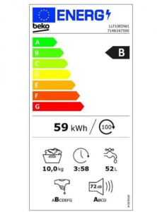 lave-linge BEKO LLF10EDW1 étiquette énergie