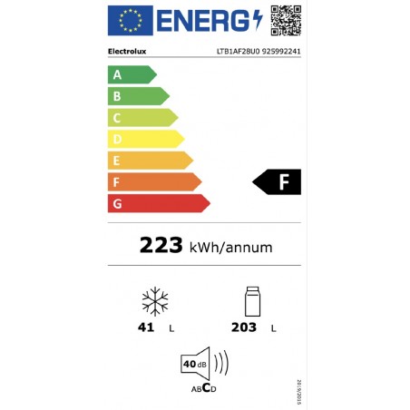 ELECTROLUX LTB1AF28U0 étiquette énergie